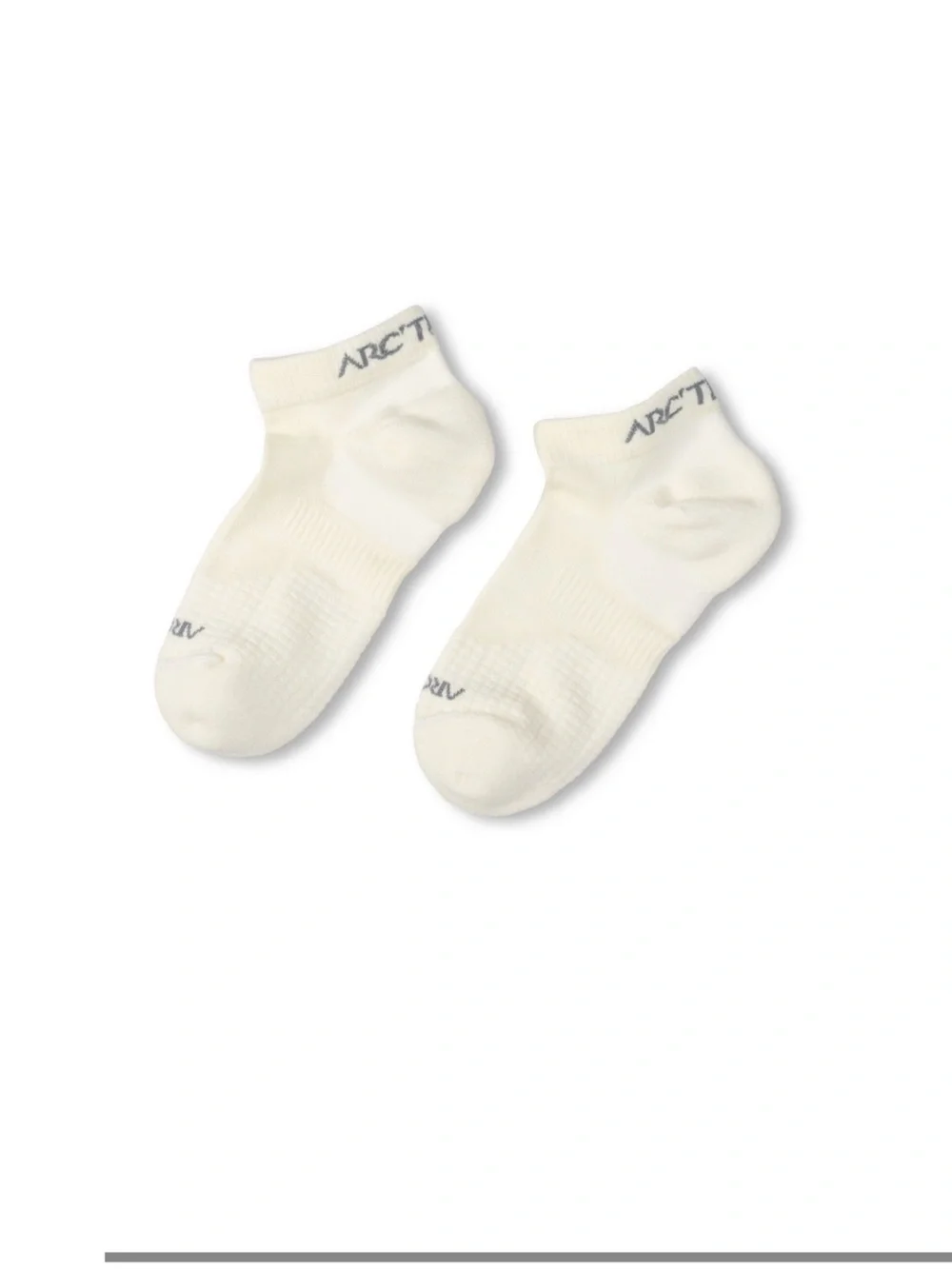Arc’teryx Adult Large Merino Wool Low Cut Sock White NWT Target Cushion
